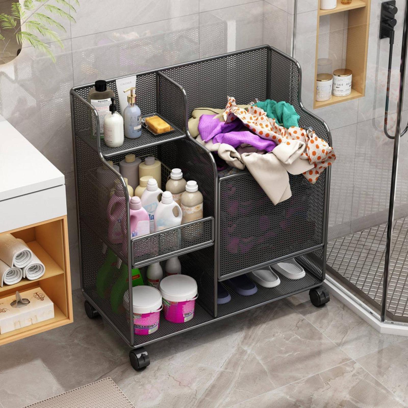 Sports Equipment Organizer Rack - 바퀴 달린 대용량 스포츠 용품 보관