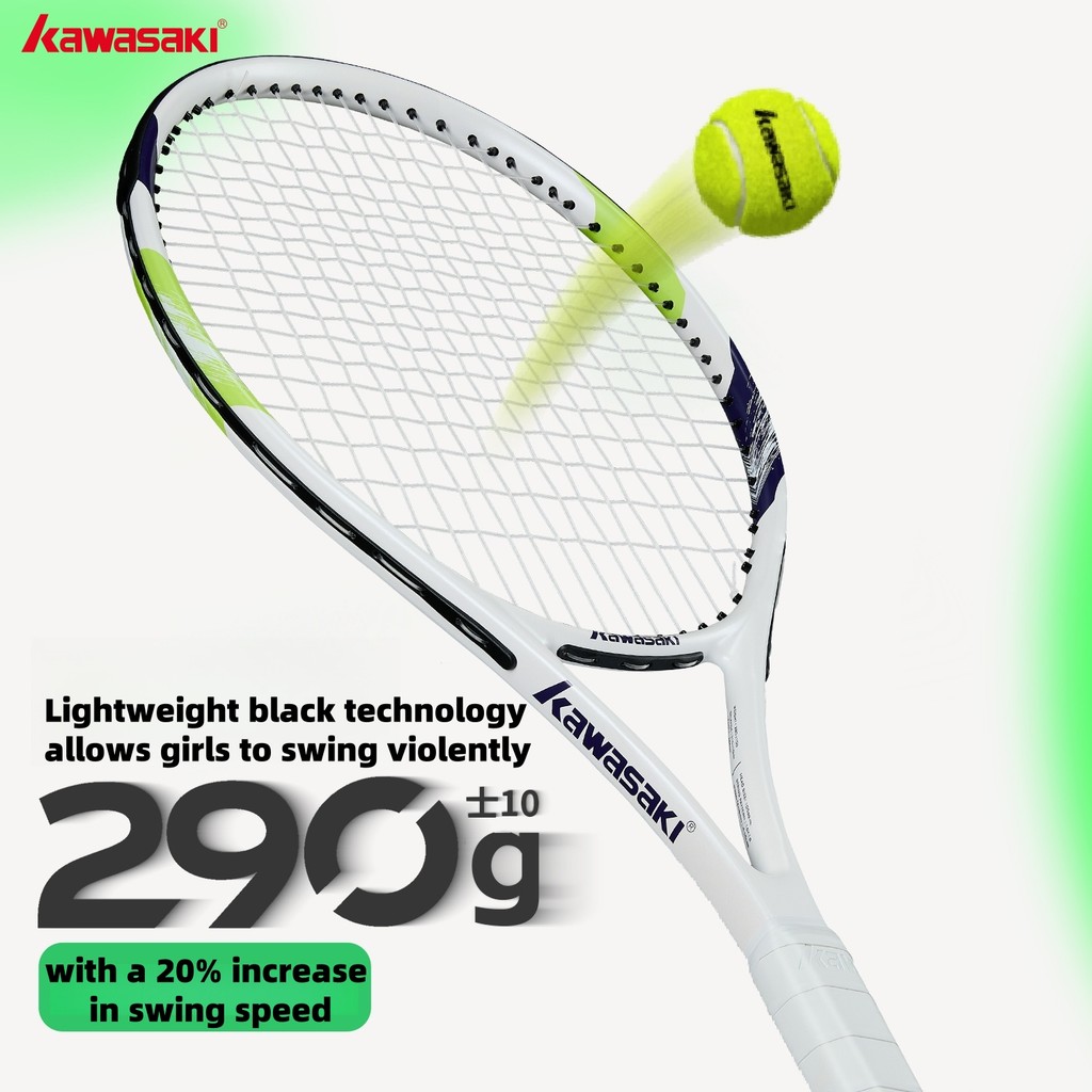 Badminton Racket Carbon - 가와사키 라이트 테니스 라켓 세트 탄소