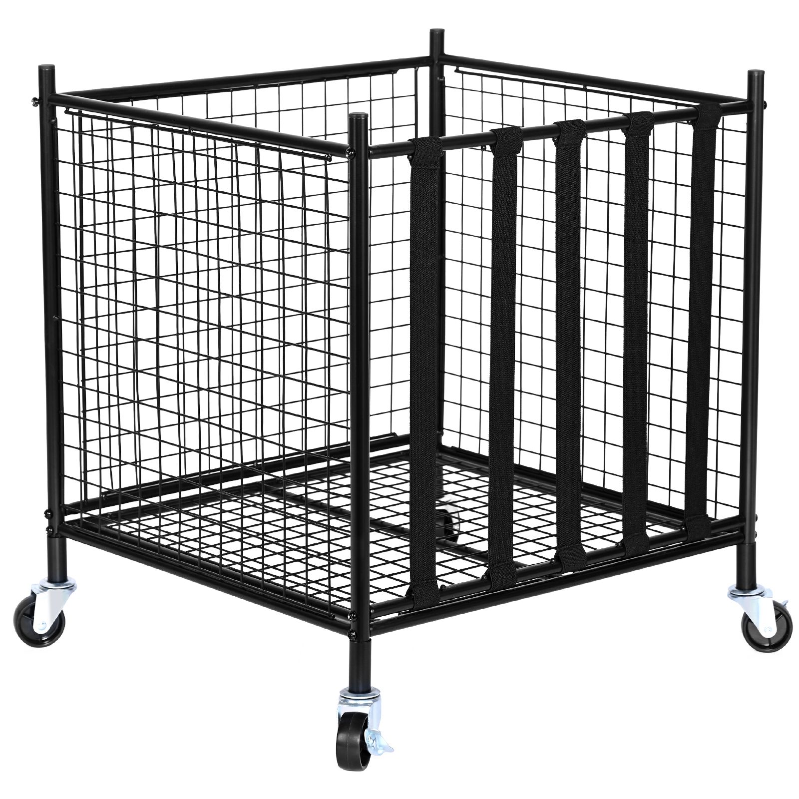 롤링 스포츠 공 보관 카트, 탄성 스트랩이 있는 잠금식 - Sports Equipment Organizer Rack 리뷰 및 가격