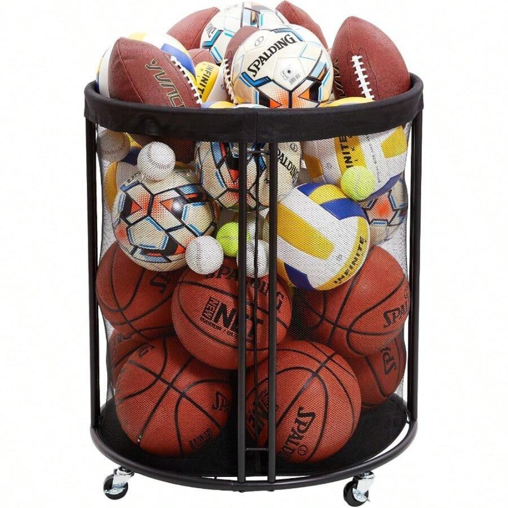 헤비 듀티 볼 보관함 카트 (축구, 농구, 배구, 풋볼 - Sports Equipment Organizer Rack 리뷰 및 가격