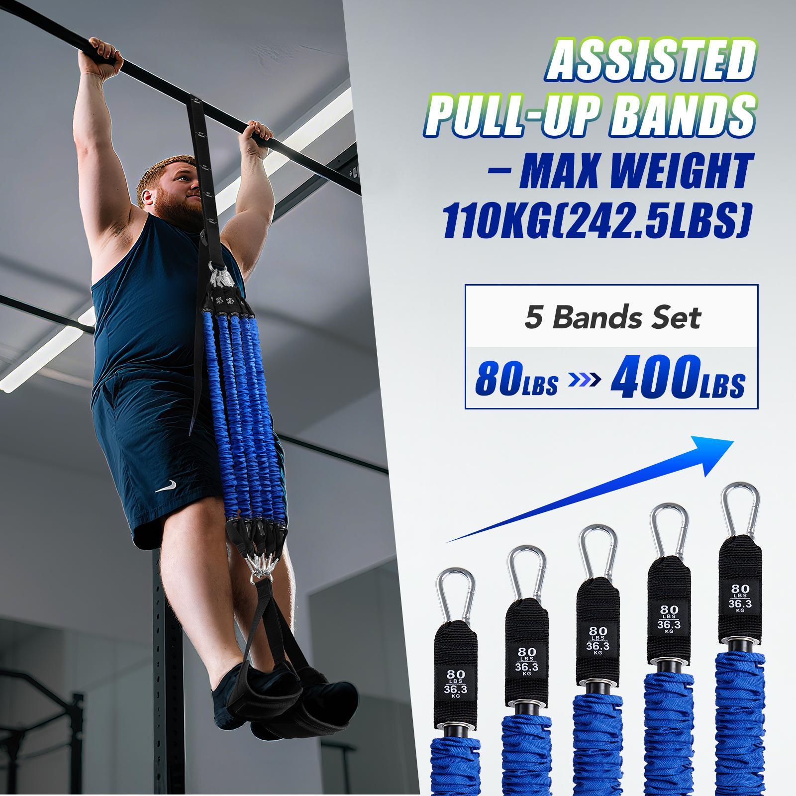 헤비 듀티 풀업 어시스트 밴드 세트 4x80lbs 조절 - Sports Equipment Companies 리뷰 및 가격