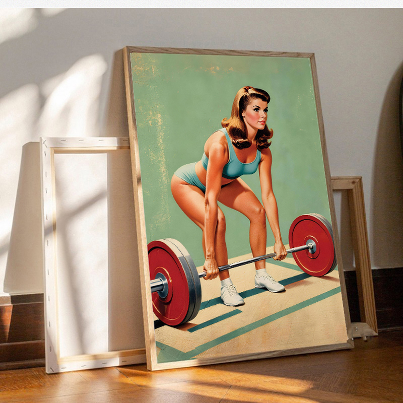 포스터 및 캔버스 프린트 페인팅 보디빌딩 웨이트리프팅  - Sports Equipment Poster 리뷰 및 가격