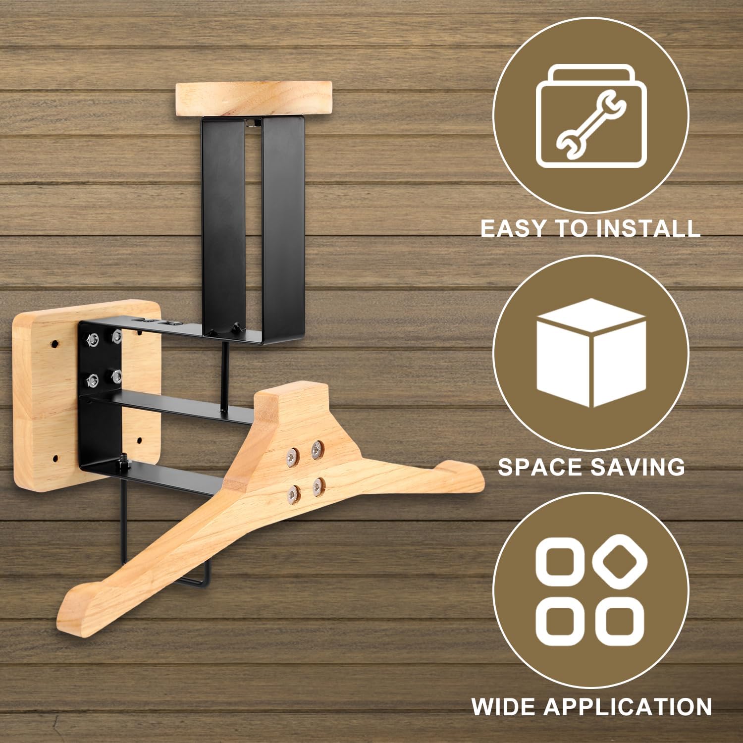 ​ 오토바이 헬멧 홀더 벽걸이 나무 걸이 헬멧 디스플레 - Sports Equipment Organizer Rack 리뷰 및 가격