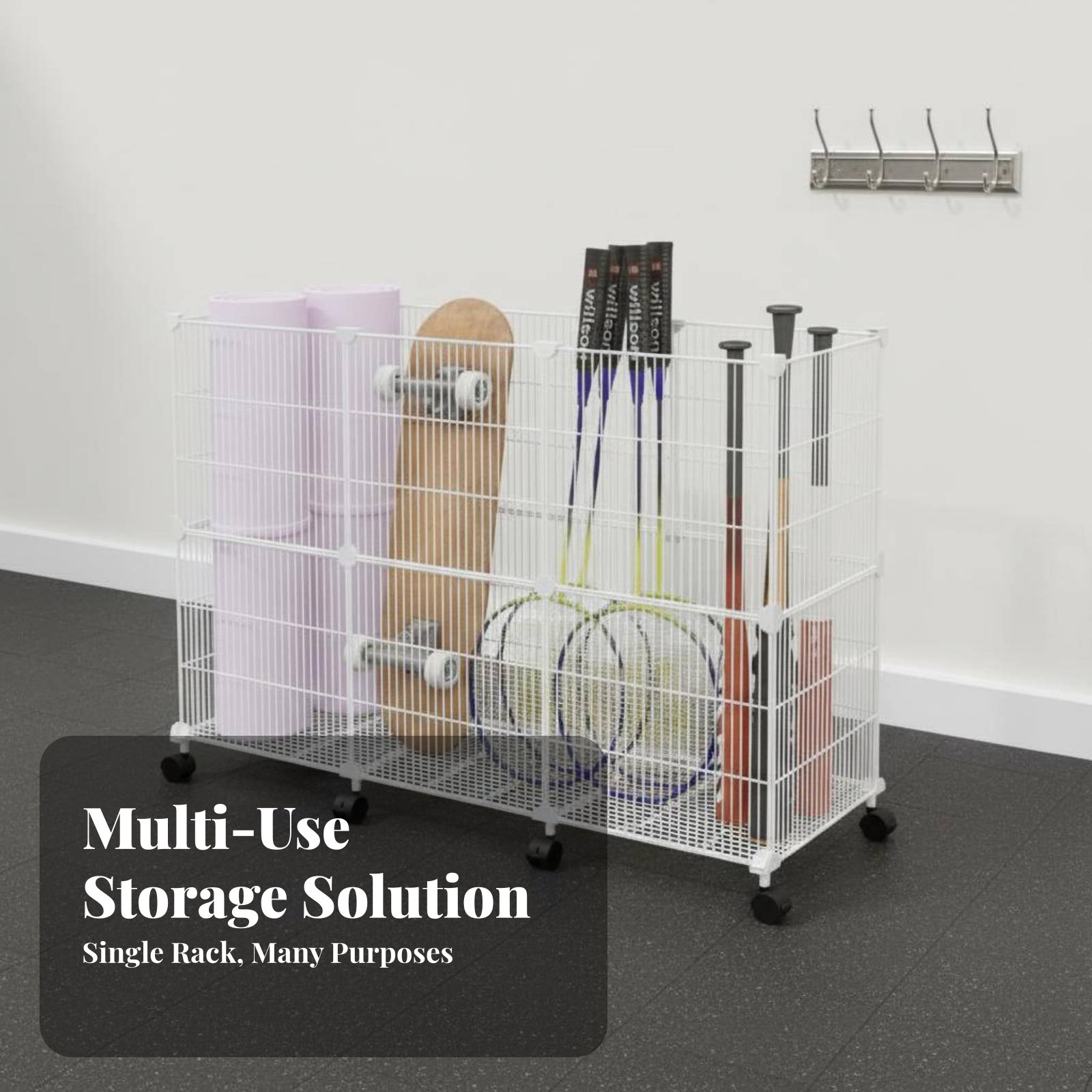 스포츠 장비 보관 카트, 견고한 스포츠 용품 정리대,  - Sports Equipment Organizer Rack 리뷰 및 가격