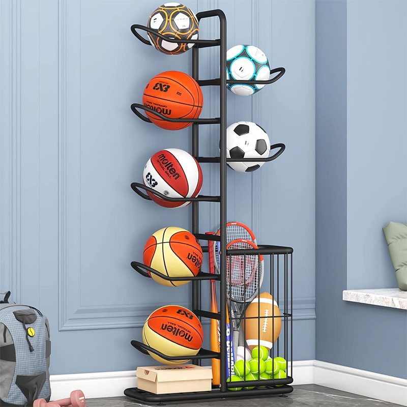 스포츠 공 보관 랙 농구 배드민턴 배구 독립형 스포츠  - Sports Equipment Organizer Rack 리뷰 및 가격