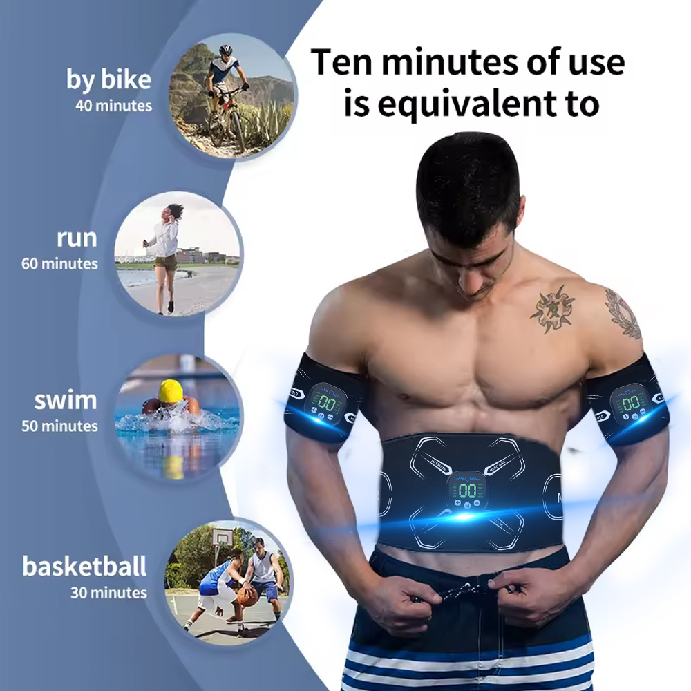 EMS 근육 자극기 복부 트레이너 복근 토너 팔 배 다 - Sports Equipment Companies 리뷰 및 가격