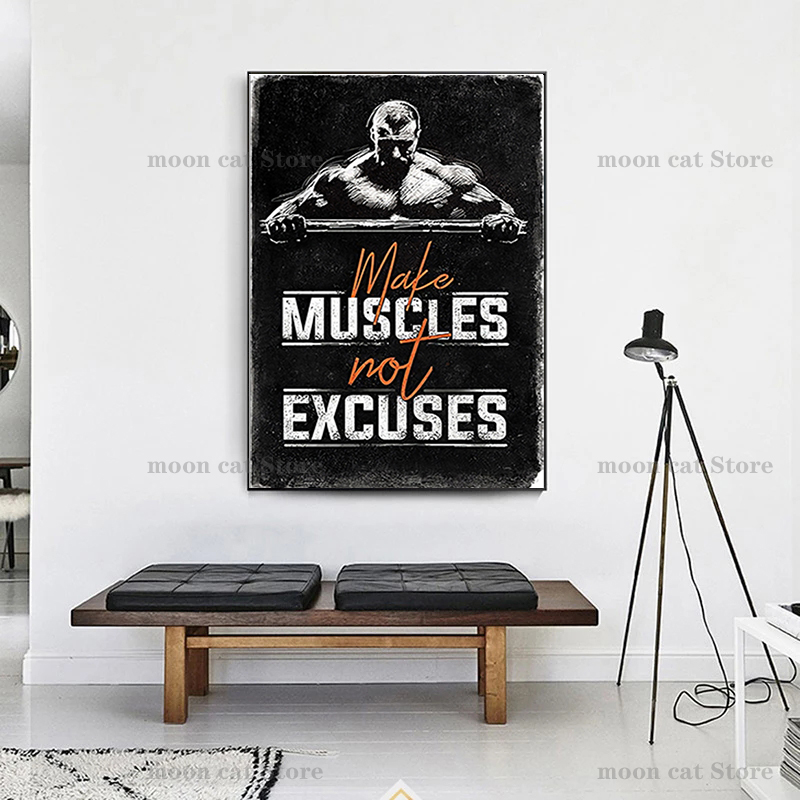 피트니스 스포츠 포스터 보디 빌딩 동기 부여 따옴표 포 - Sports Equipment Poster 리뷰 및 가격